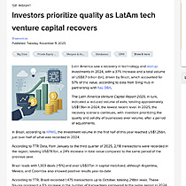 Investors prioritize quality as LatAm tech venture capital recovers